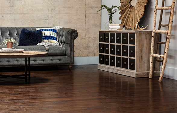 Hardwood in a living room | California Renovation